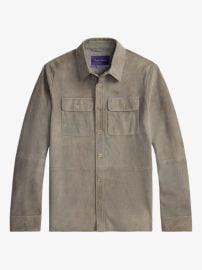 Ralph Lauren Purple Label Calloway Suede Jacket | Grey | FARFETCH at Farfetch